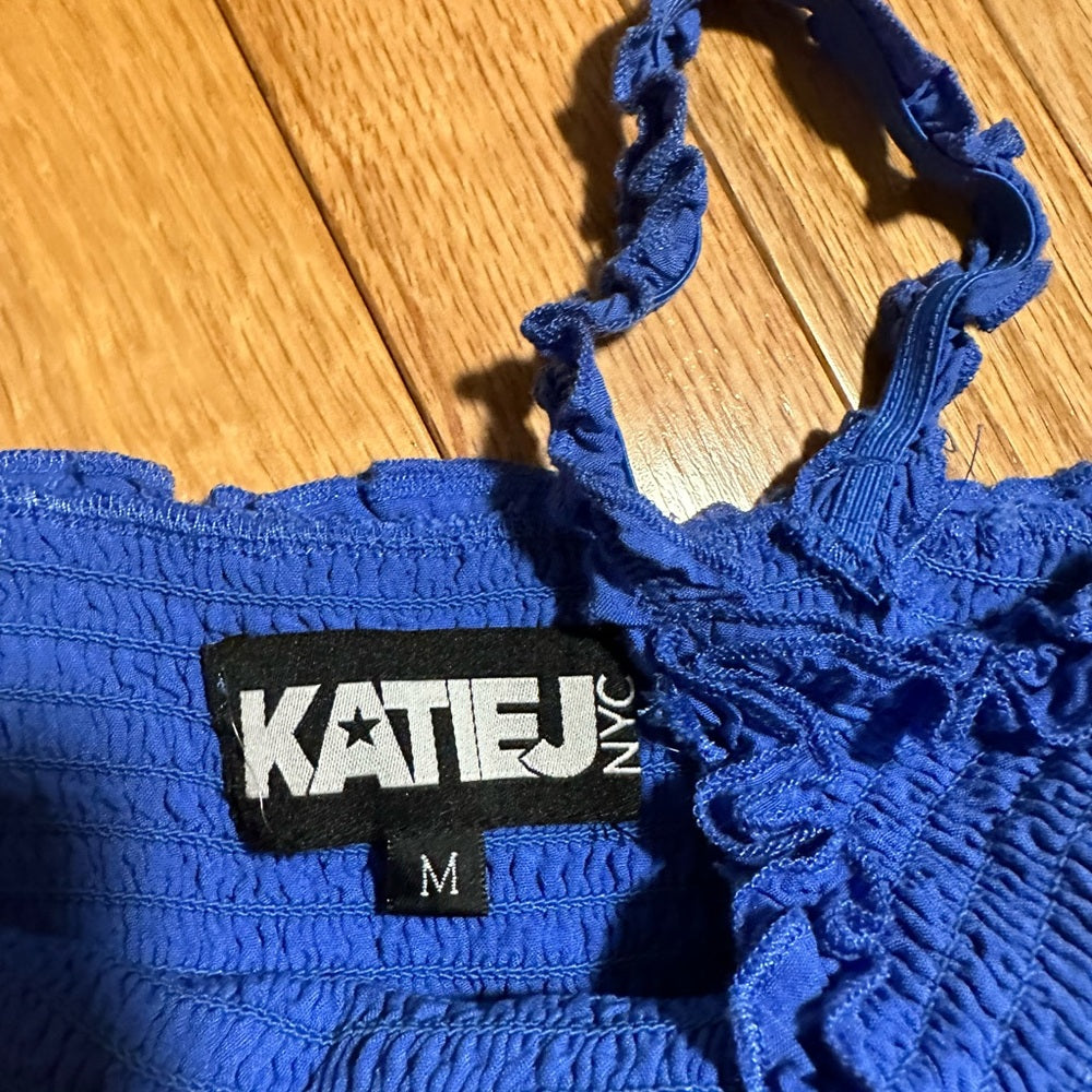KatieJ NYC Blue Top and Skirt Set Kids Size Medium