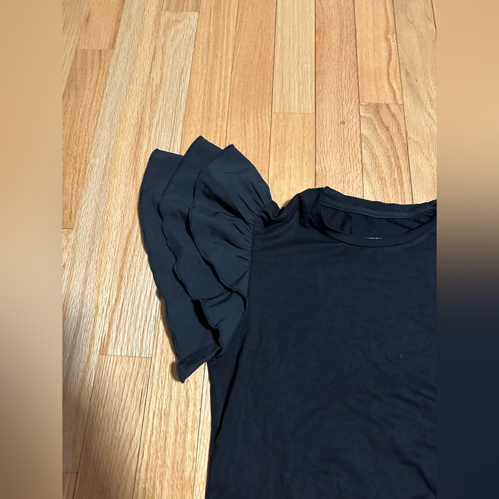 NWT Katie J NYC Black Blouse Size Small