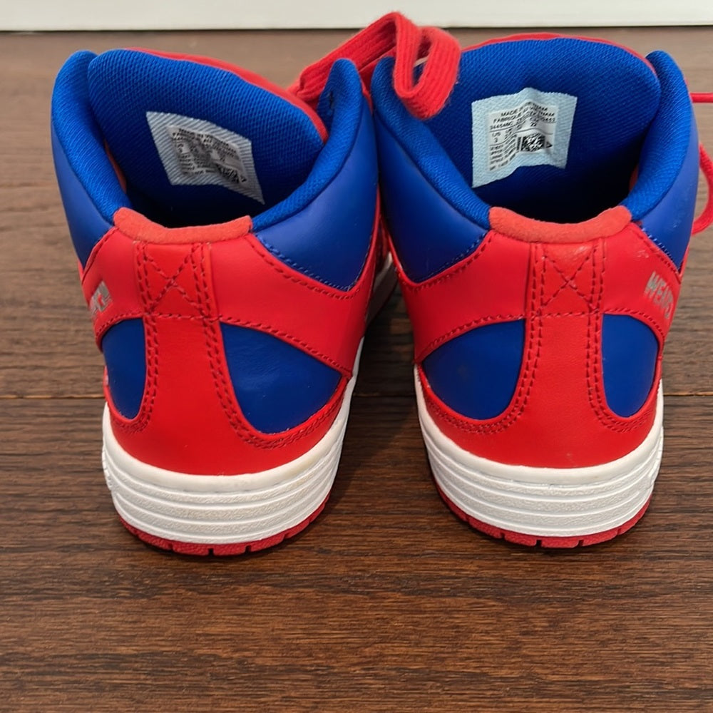 Converse Boys High Top Red and Blue Sneakers Size 3