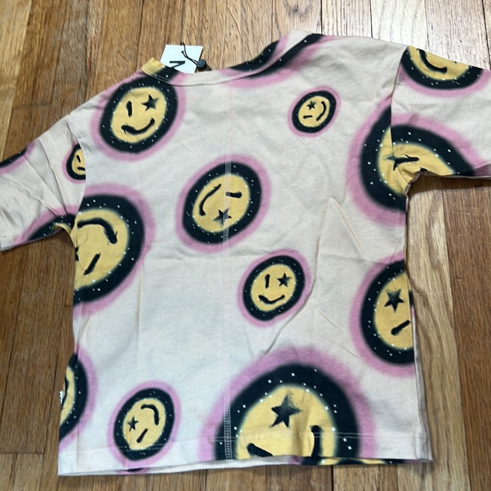 NWT Molo Kid’s Beige Smiley Face T-Shirt Size 7