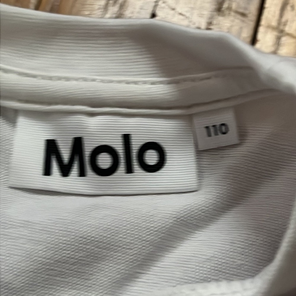 Molo Kid’s White Graphic Sweater Size 5