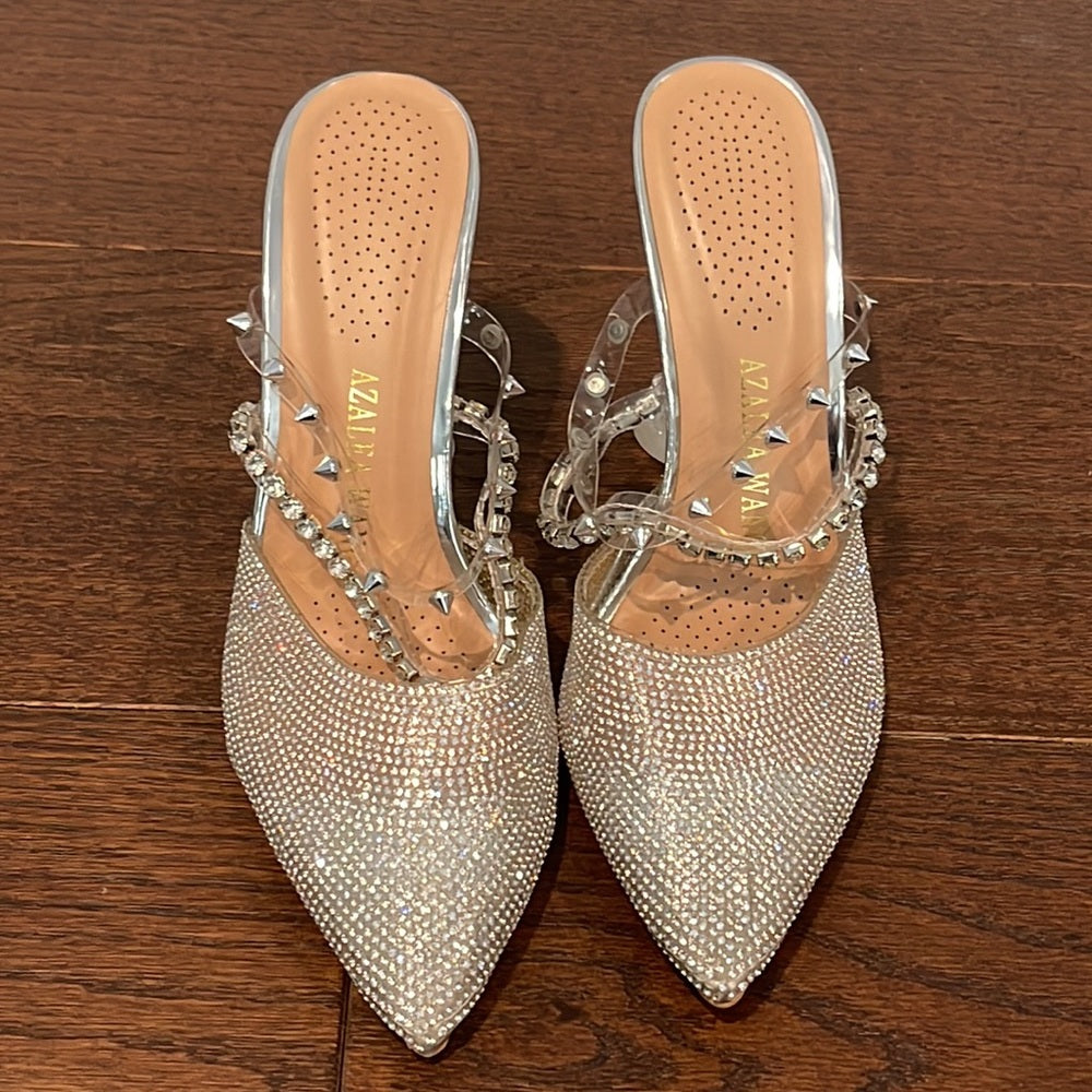 Azalea Wang Women’s Rhinestone Heels Size 8.5