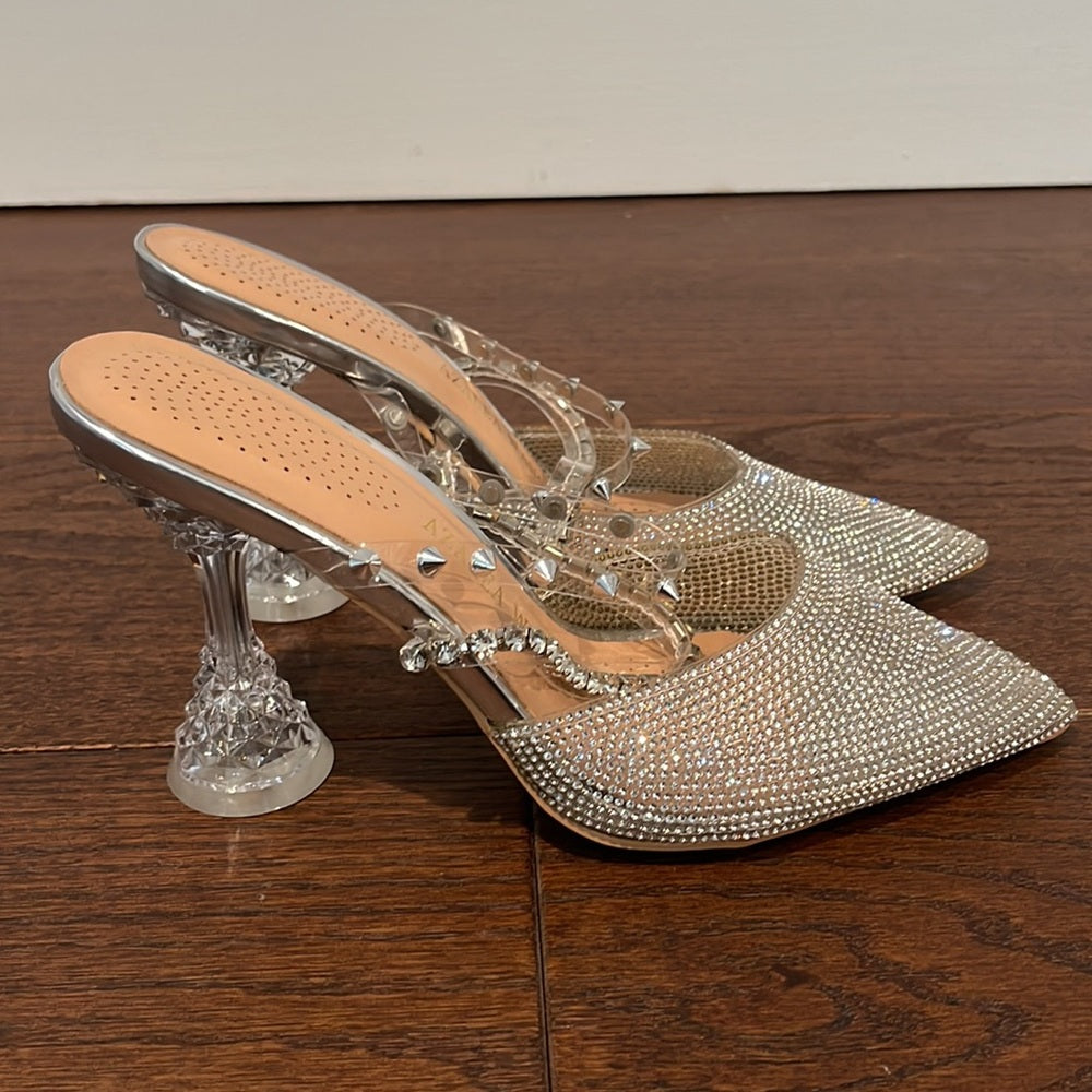 Azalea Wang Women’s Rhinestone Heels Size 8.5