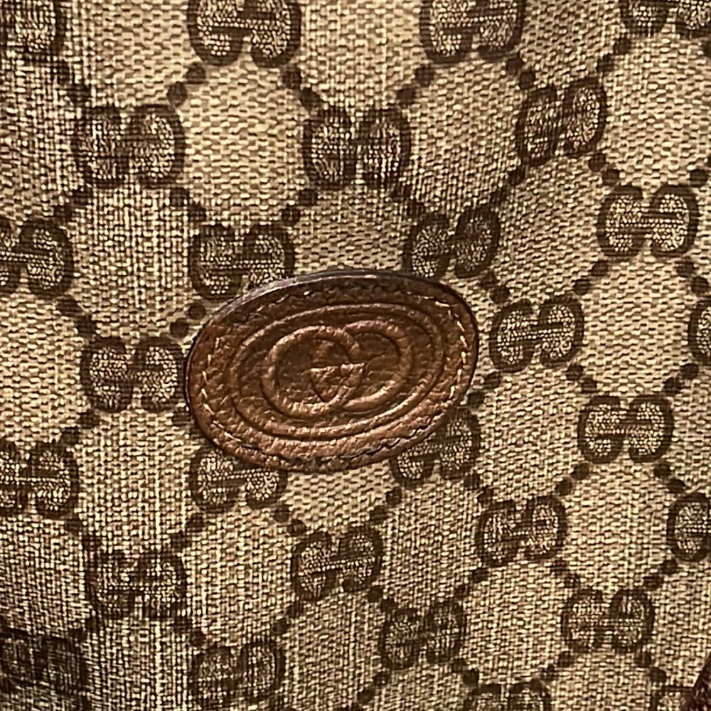 Gucci Vintage GG Brown Vintage Micro Guccissima Boston Bag Top Handle Bag