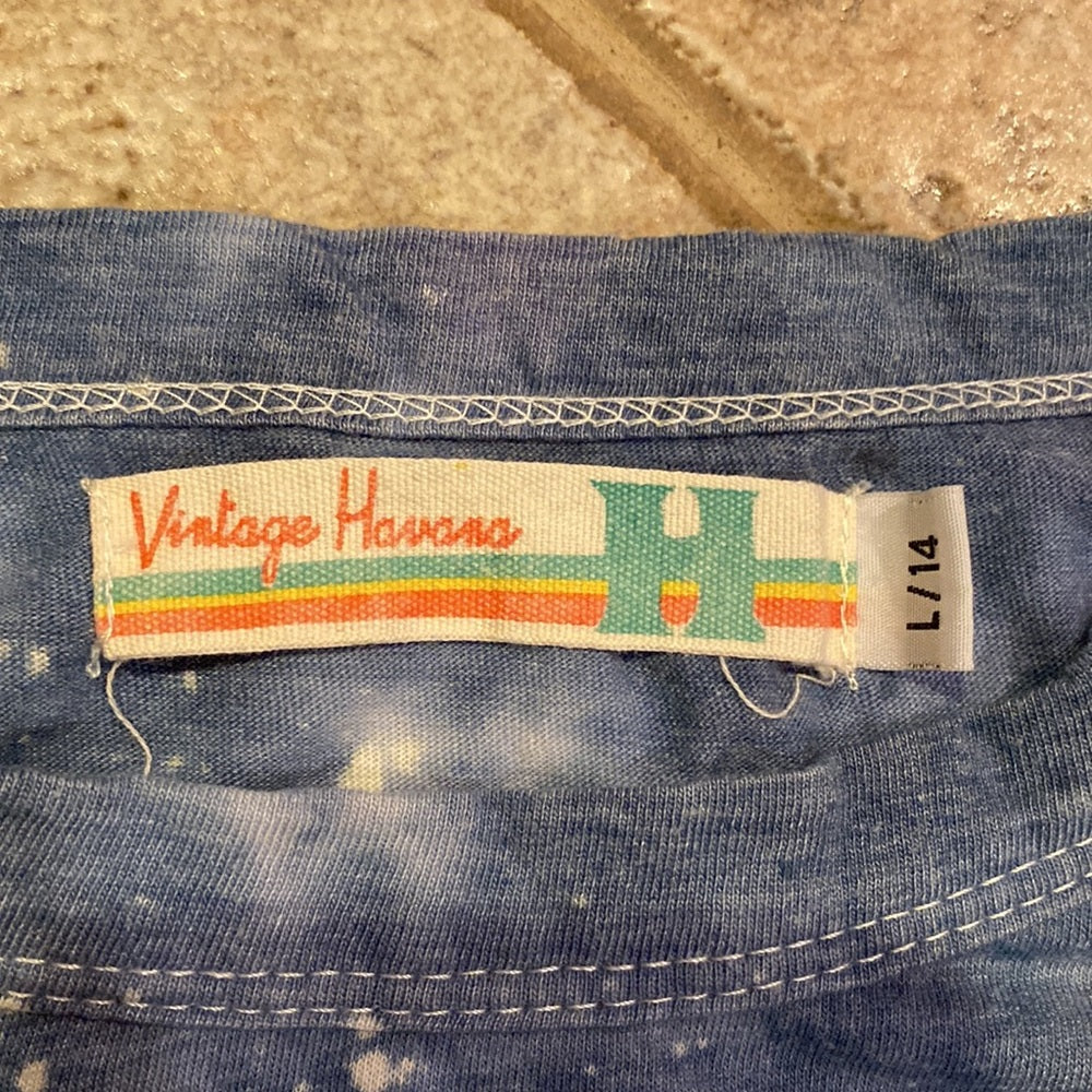 Vintage Havana Girls Large Tie Dye Long Sleeve Size Large