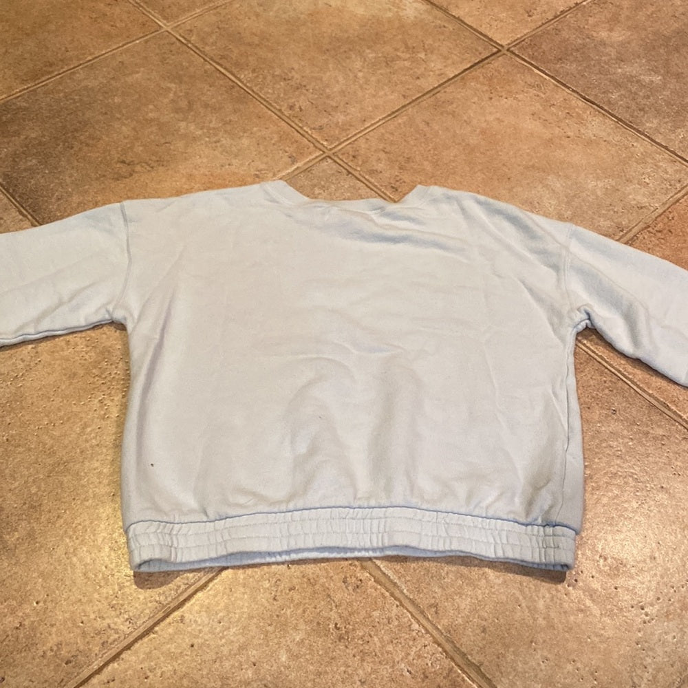 Treasure & Bond Girls Blue Crewneck with Butterfly Sleeves Size XL