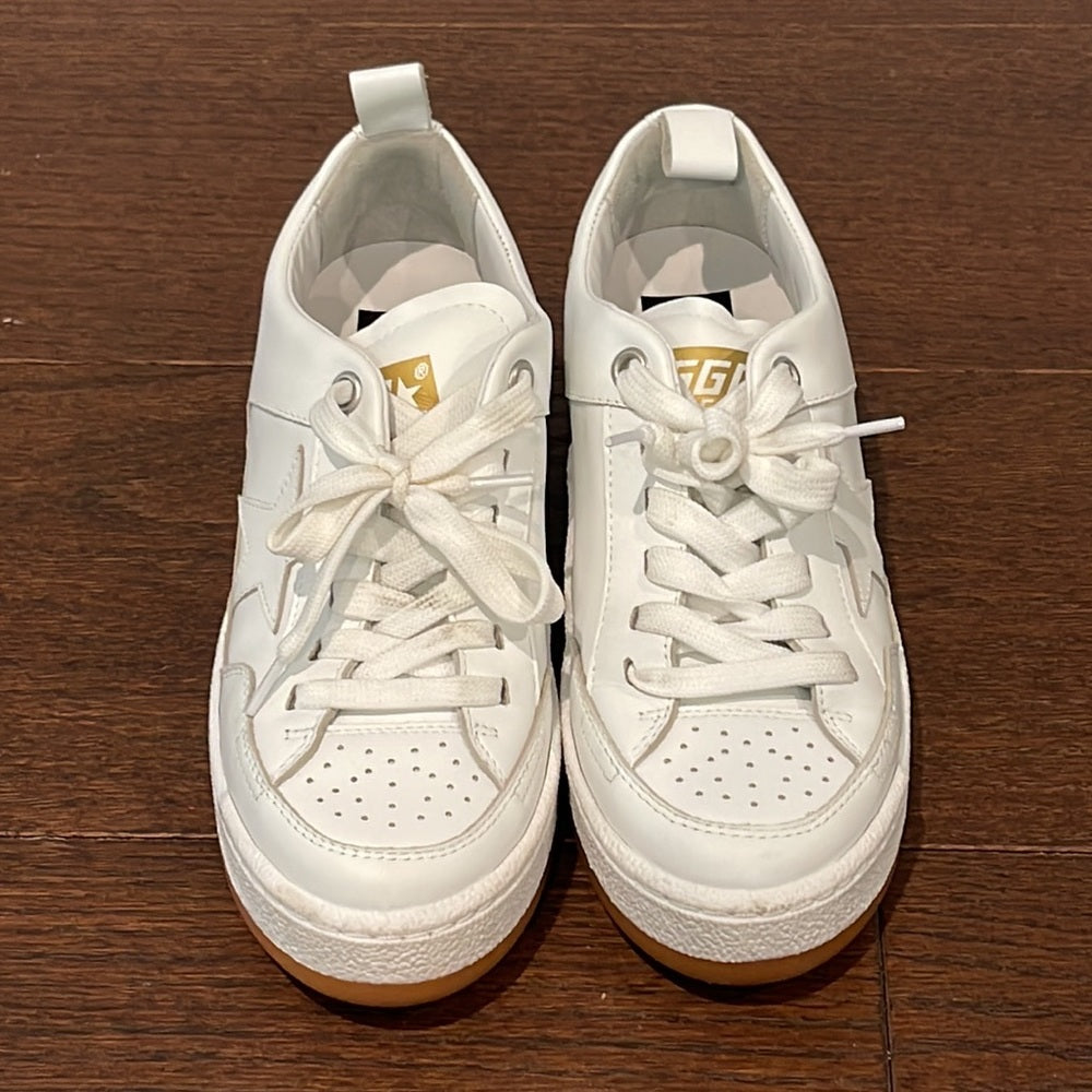 Golden Goose Women’s White Leather YEAH Sneakers Size 37/7