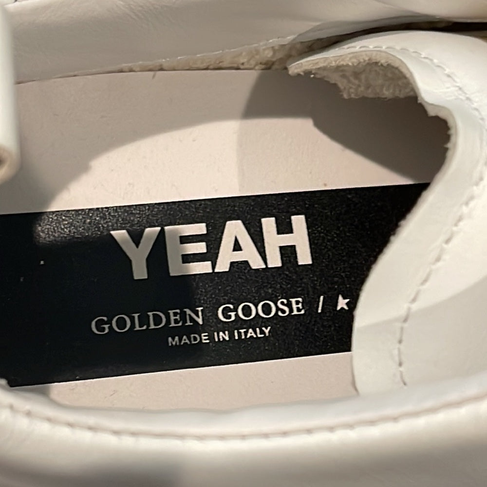 Golden Goose Women’s White Leather YEAH Sneakers Size 37/7