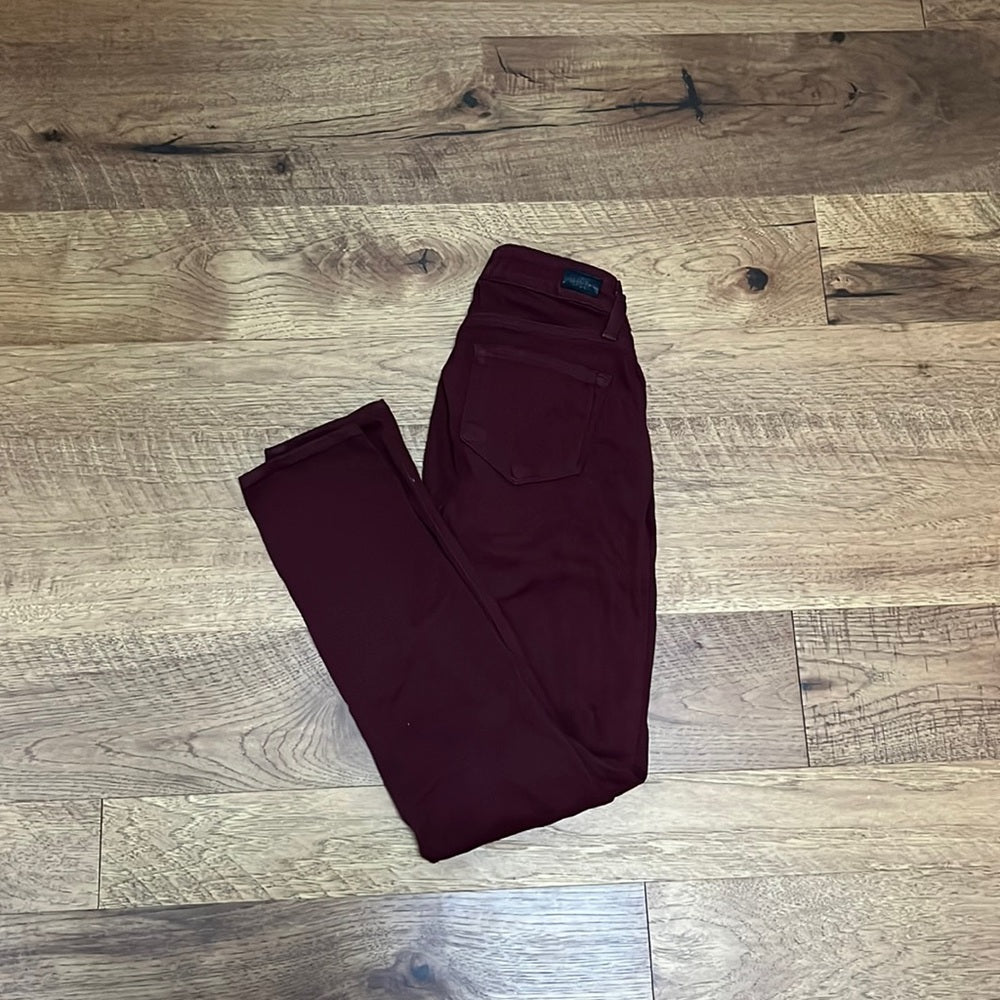 PAIGE Women’s Verdugo Ankle Maroon Jeans Size 25
