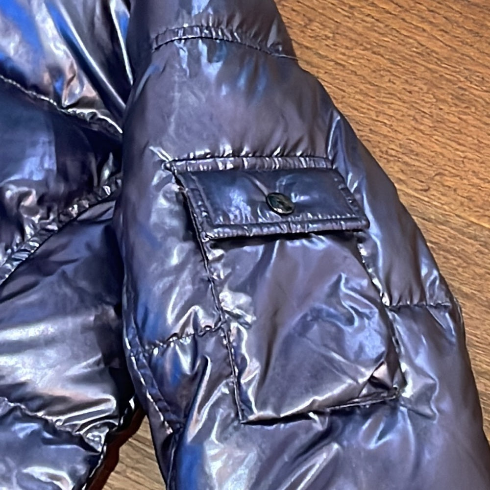 S13 Women’s Metallic Straight Hooded Puffer Jacket Size XXL