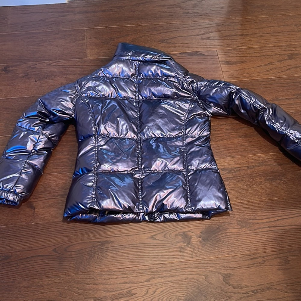 S13 Women’s Metallic Straight Hooded Puffer Jacket Size XXL