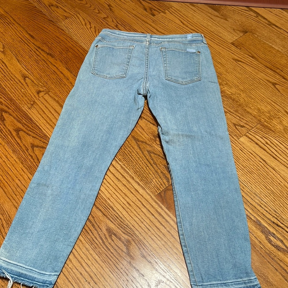 7 For All Mankind Woman’s Light Blue Roxanne Ankle Jeans Size 28