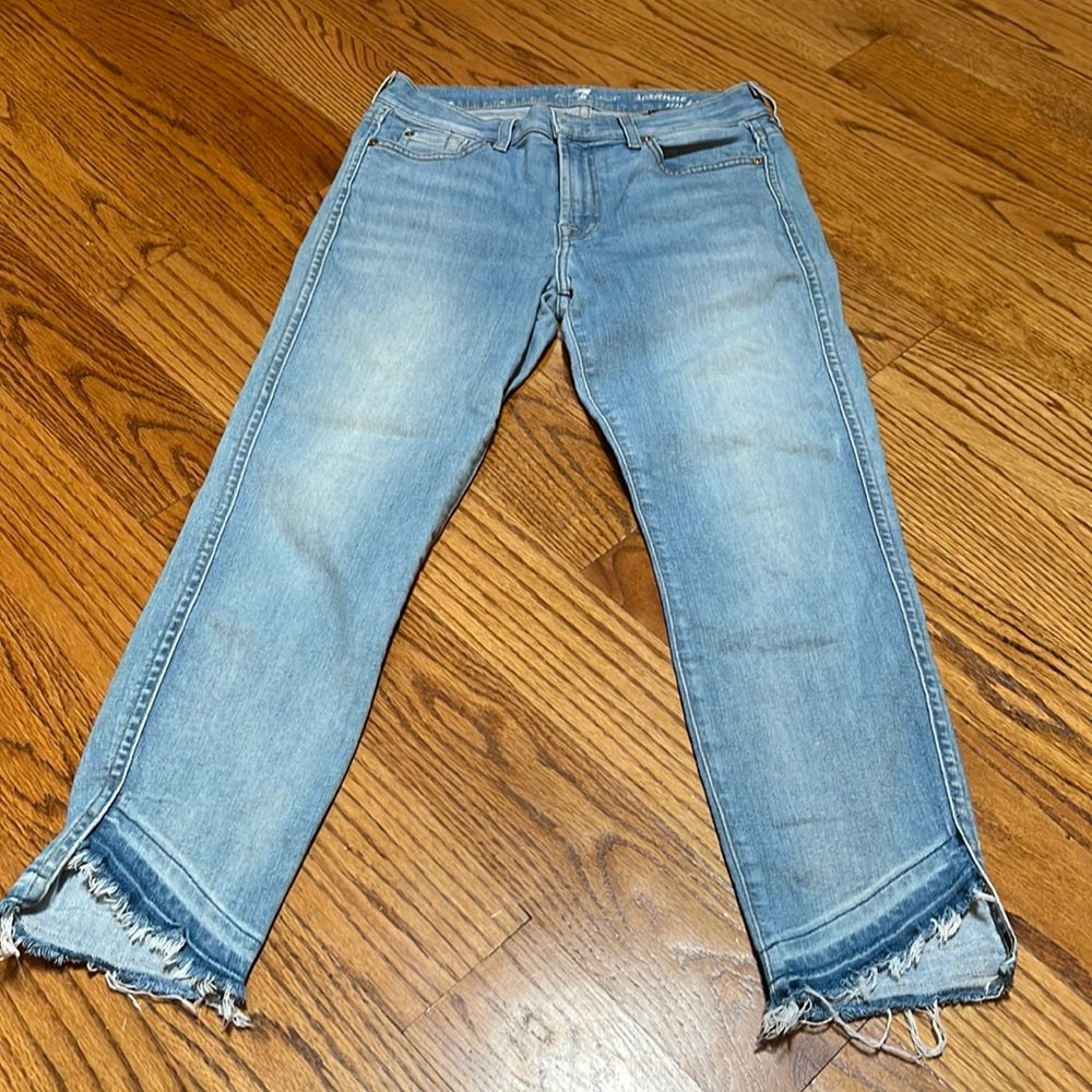 7 For All Mankind Woman’s Light Blue Roxanne Ankle Jeans Size 28