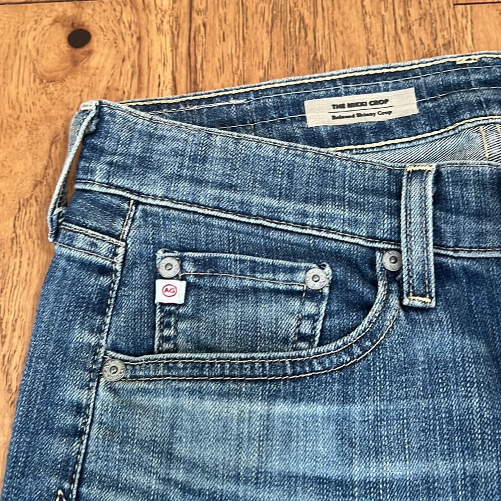 AG Woman’s The Nikki Crop Relaxed Skinny Crop Jeans Size 26
