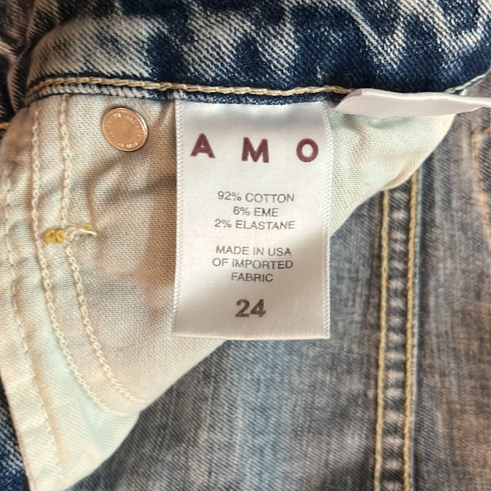 AMO Woman’s Willa High Rise Slim Flare Jeans Size 24