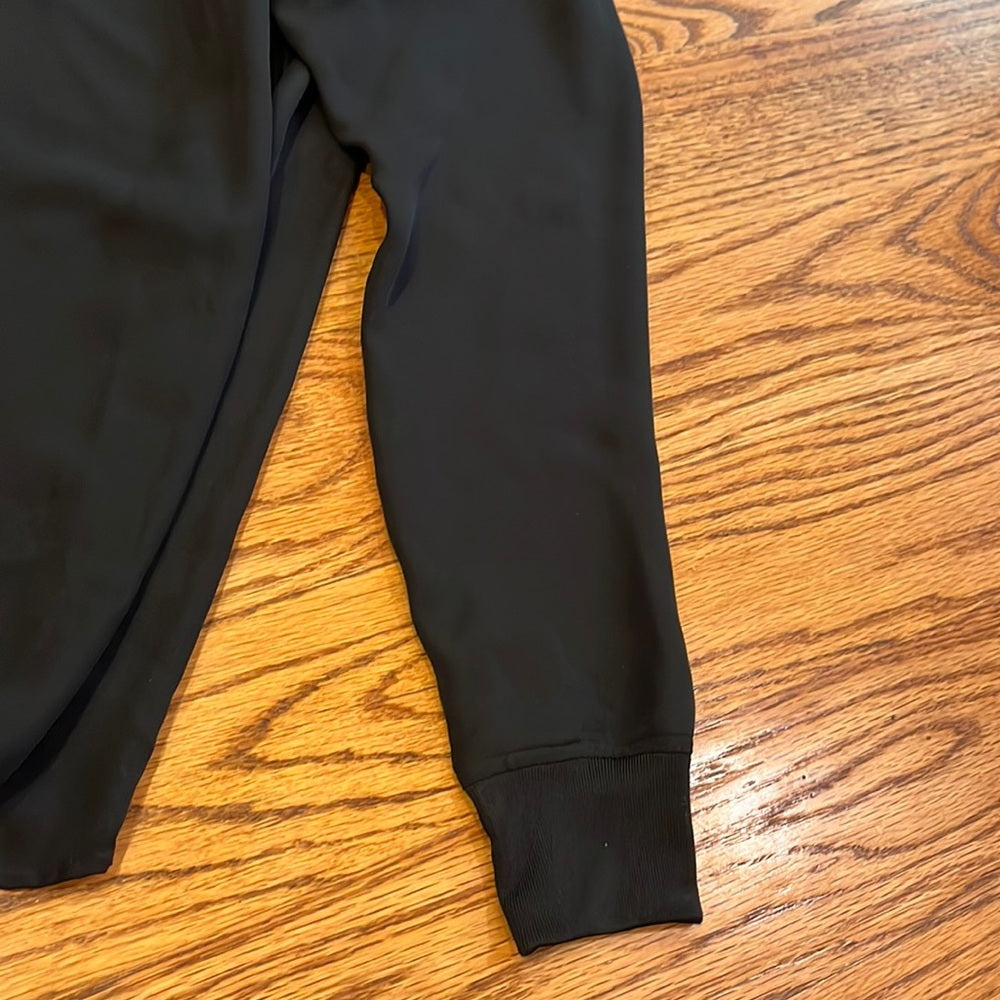 NWT Theory Woman’s Black Silk Blouse With Zipper Size S