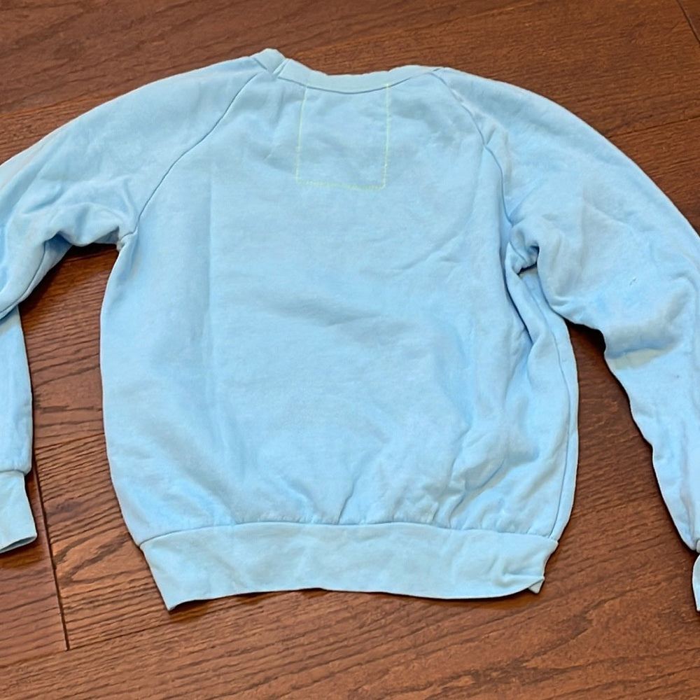 Aviator Nation Women’s Blue Lightening Bolt Sweatpants & Sweatshirt Set Size XS