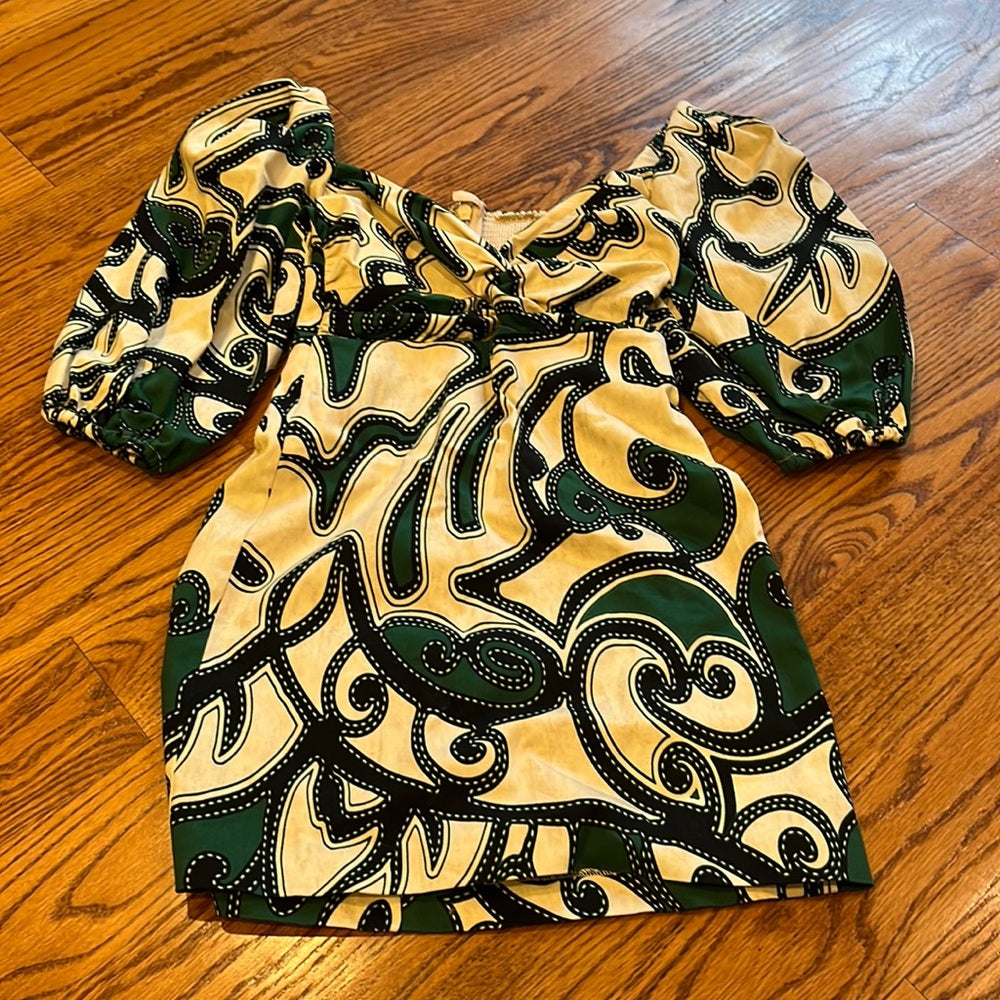 Alexis Woman’s Green Printed Dress Size XS