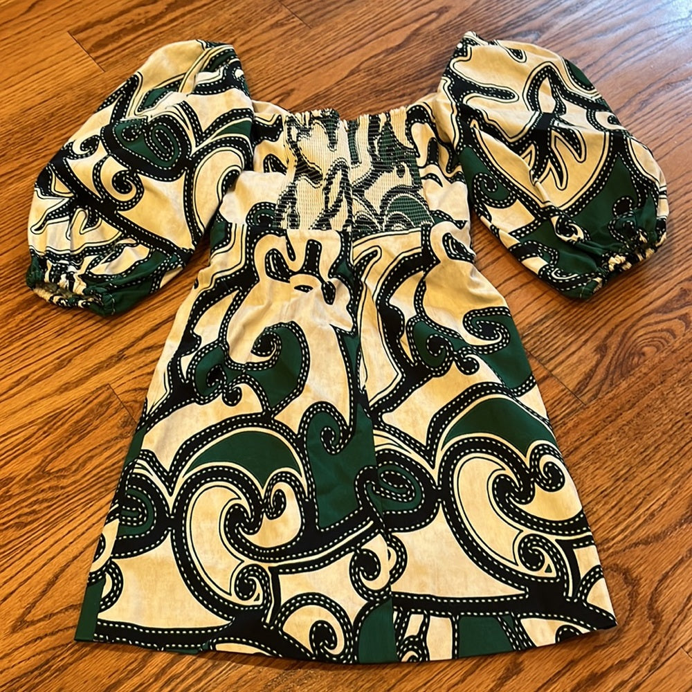Alexis Woman’s Green Printed Dress Size XS