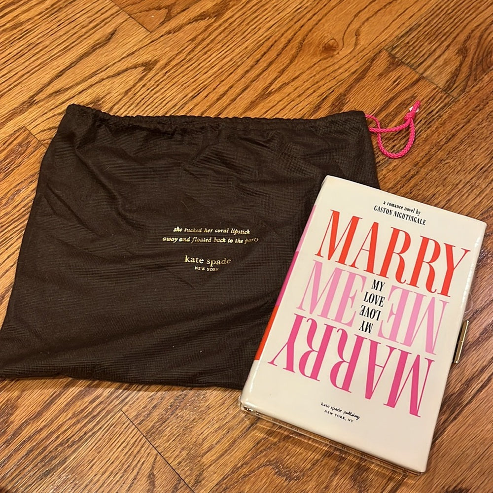 NWT Kate Spade Wedding Belle Marryme Clutch Bag