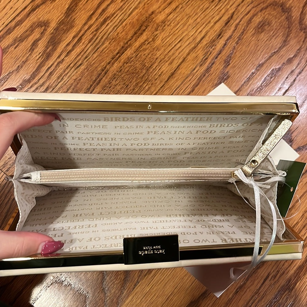 NWT Kate Spade Wedding Belle Marryme Clutch Bag