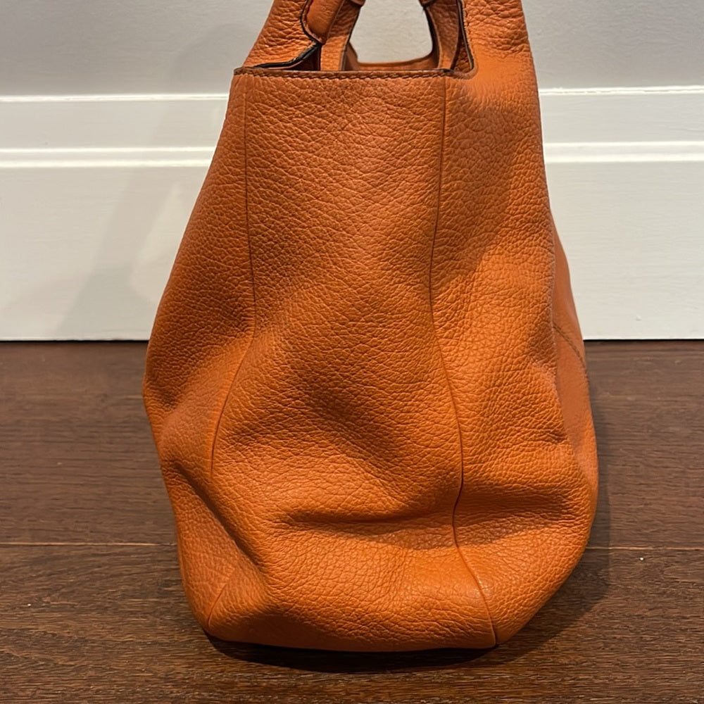 Tod’s Women’s Burnt Orange/Brown Medium Shopping Bag