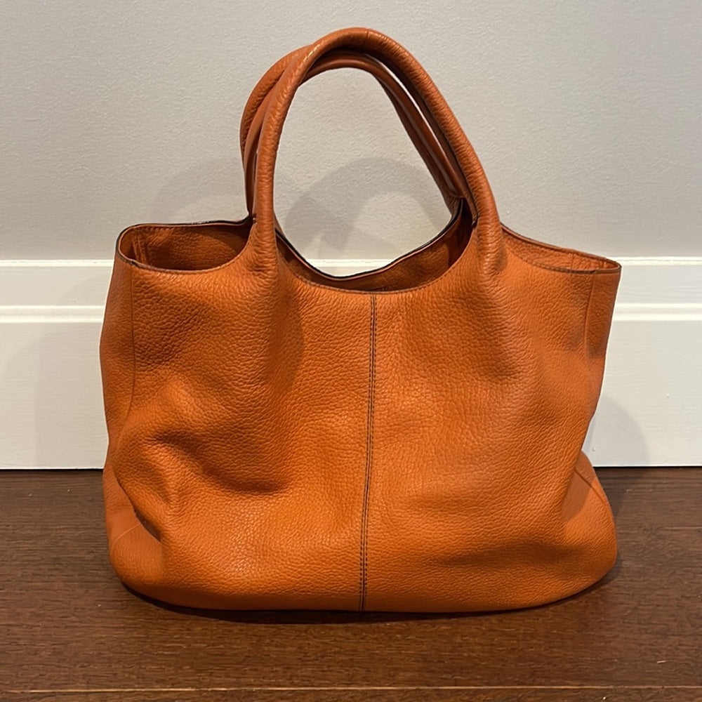 Tod’s Women’s Burnt Orange/Brown Medium Shopping Bag