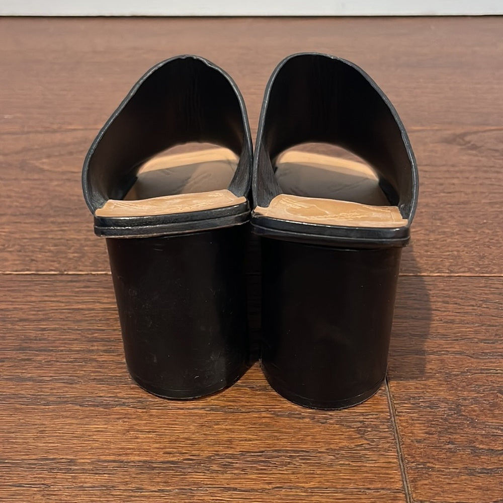 Maison Martin Margiela Black Peep Toe Heels Size 38/8