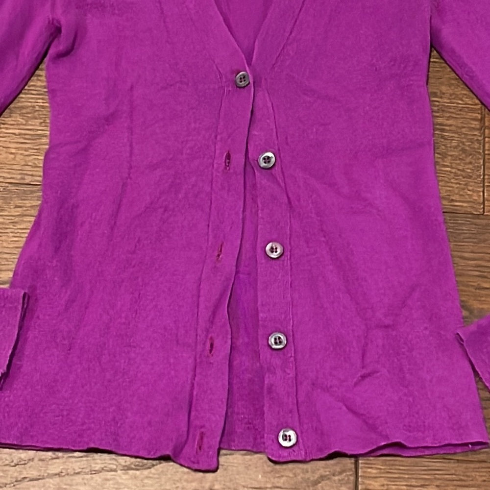 Prada Women’s Purple Cashmere/Silk Cardigan Size 38/US 2