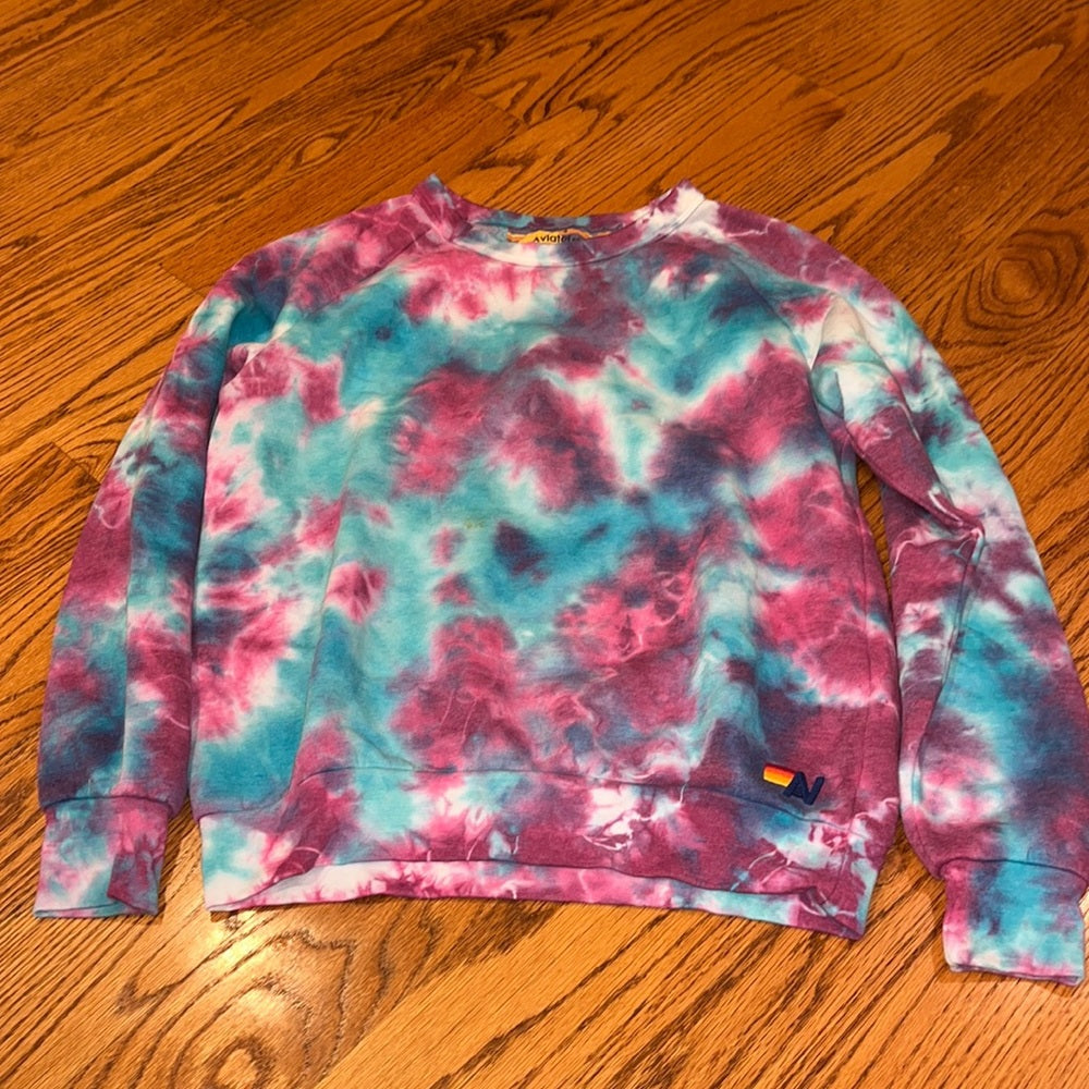 Aviator Nation Woman’s Tie Dye Sweatshirt Size S