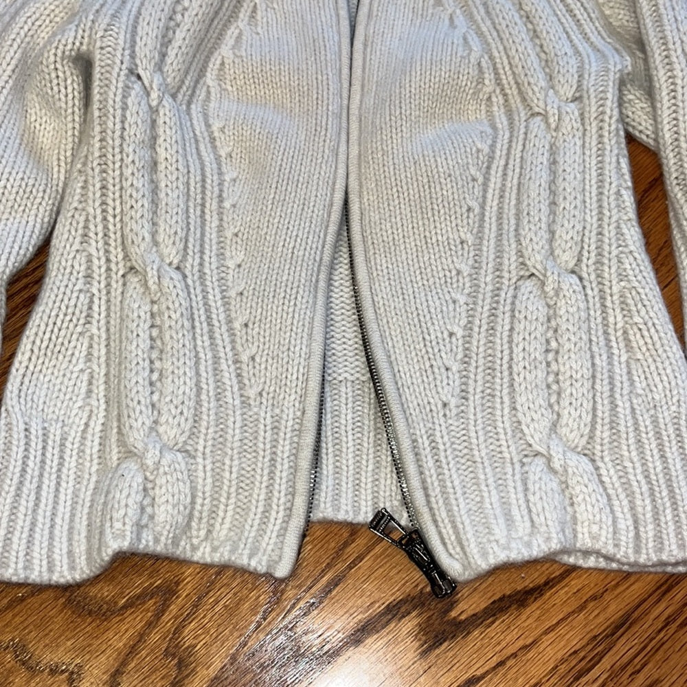 Belstaff Woman’s Cream Sweater With Zipper Size S