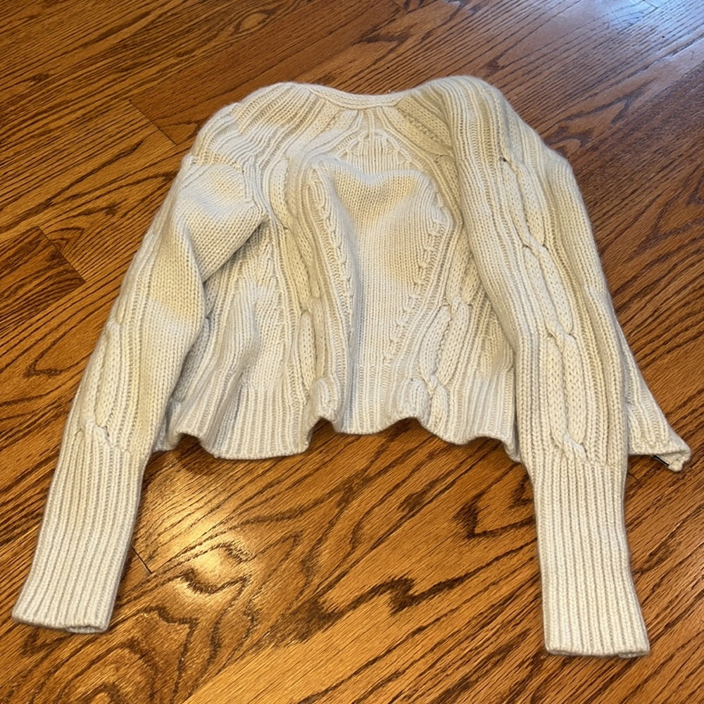 Belstaff Woman’s Cream Sweater With Zipper Size S