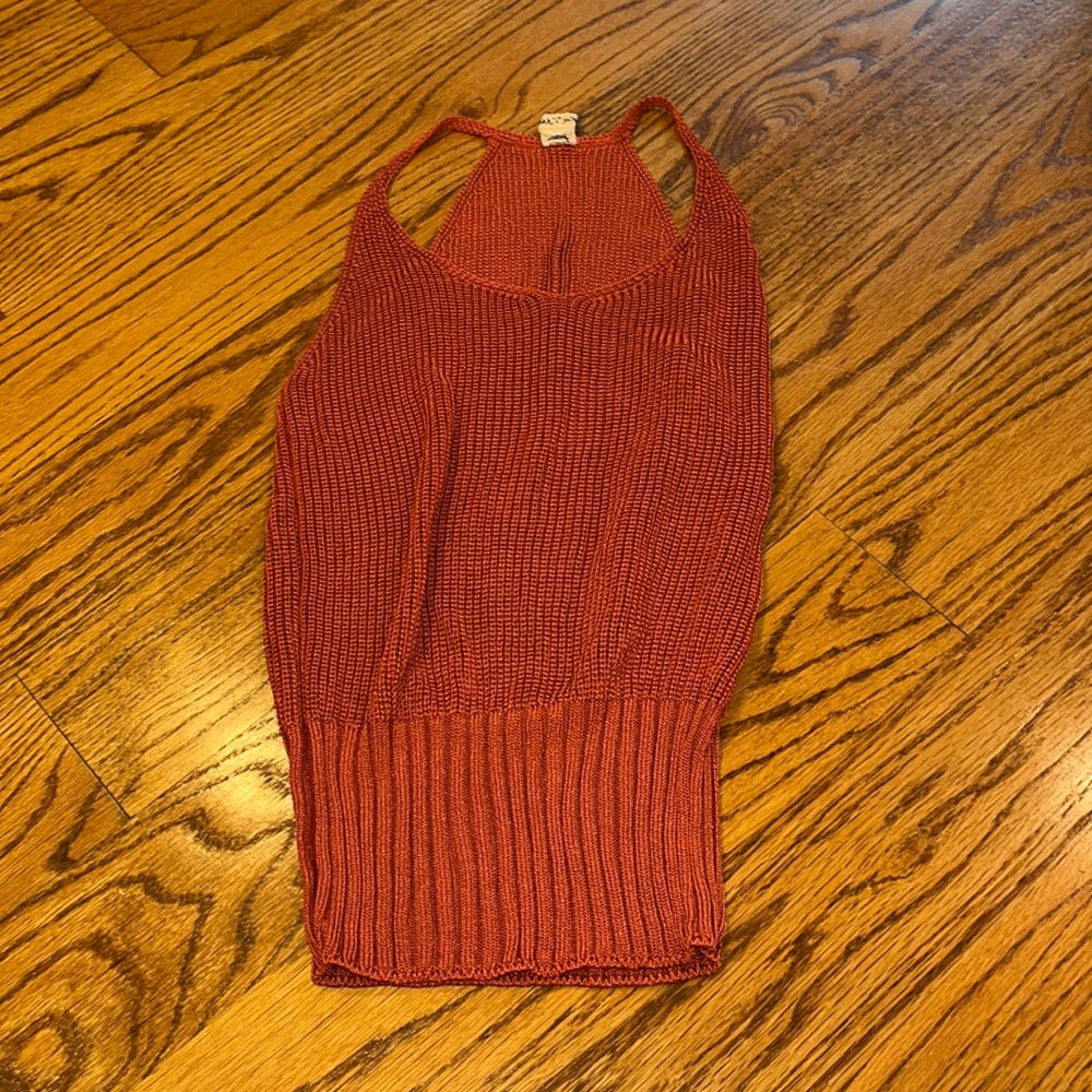 Hermès Paris Woman’s Rust Orange Sweater Tank