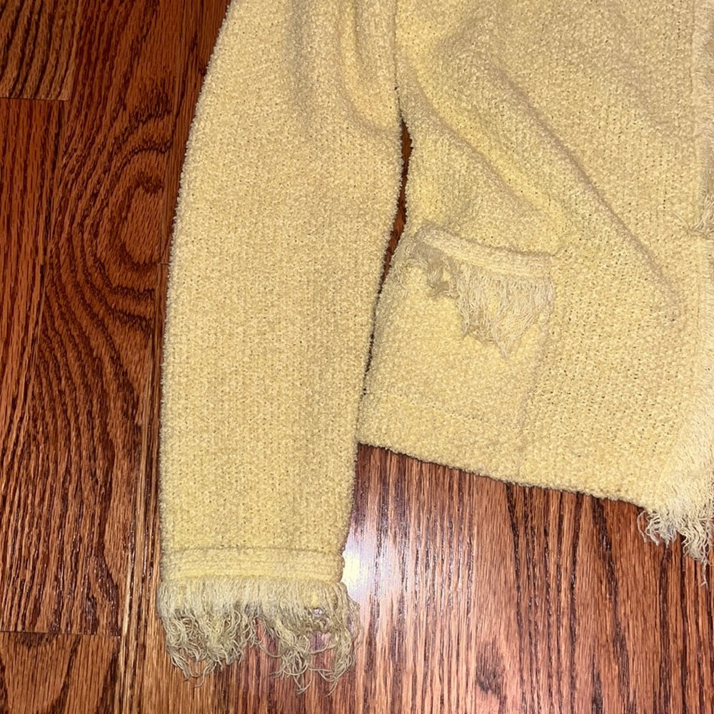 Prada Woman’s Yellow Cardigan Sweater Size EU 42