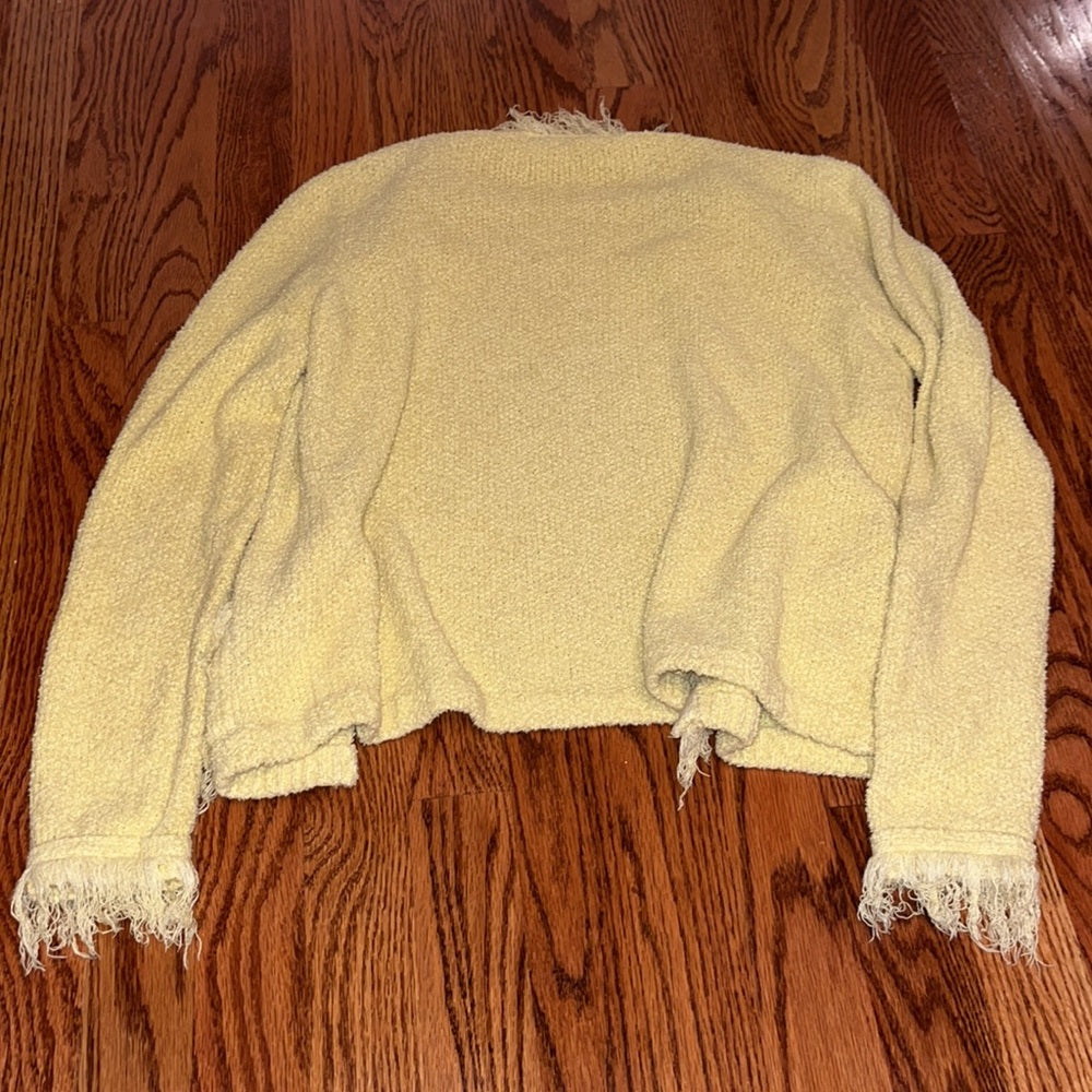 Prada Woman’s Yellow Cardigan Sweater Size EU 42