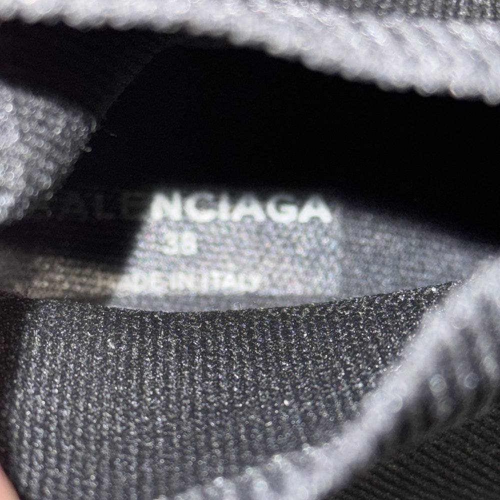 Balenciaga Black Slip On Speed Knit Sneakers Size 38/8