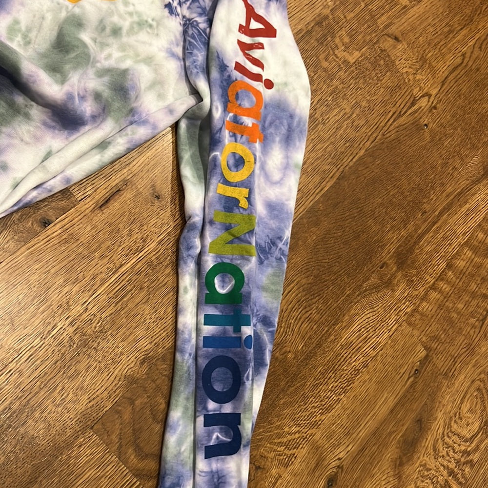 NWT Aviator Nation Women’s Sweatpants Purple, Green, and Rainbow Size XS