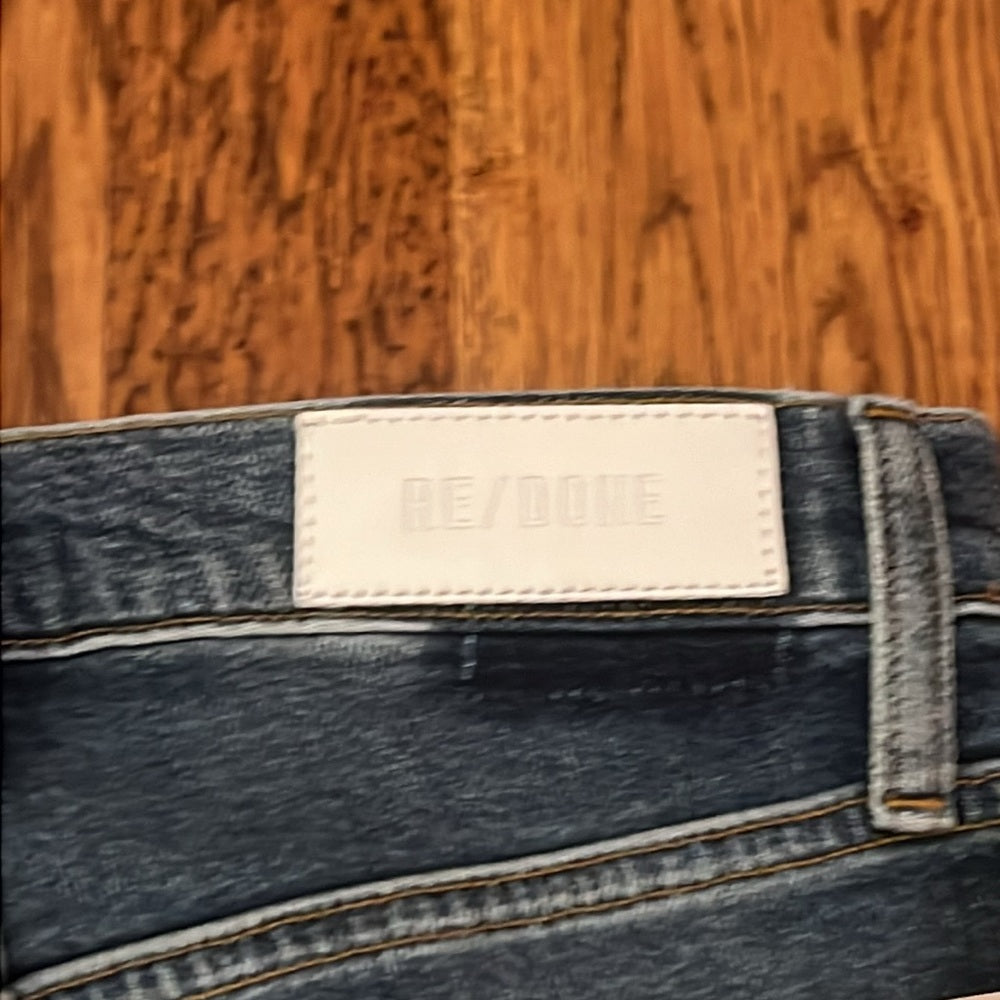 Re/Done Women’s Mid 90’s High Rise Ankle Crop Jeans Size 26
