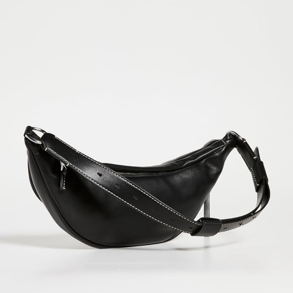 Proenza Schouler White Label Stanton Black Leather Sling Bag