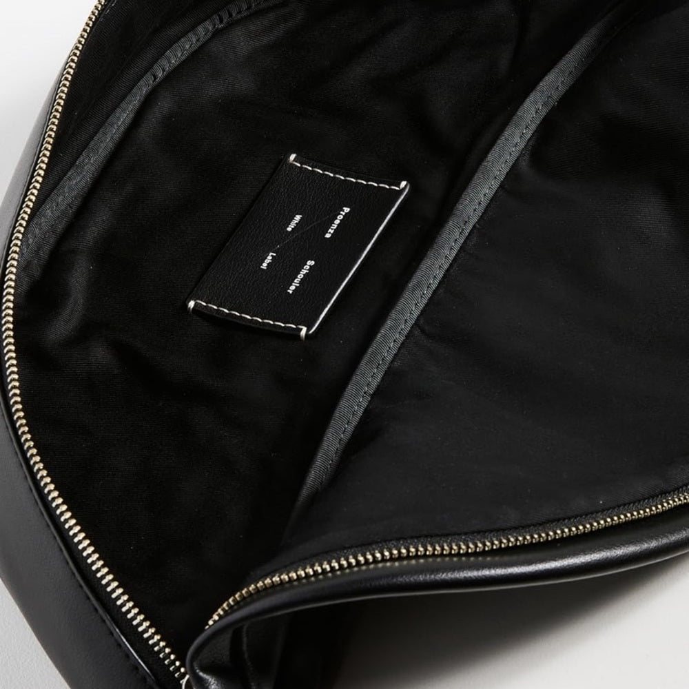 Proenza Schouler White Label Stanton Black Leather Sling Bag