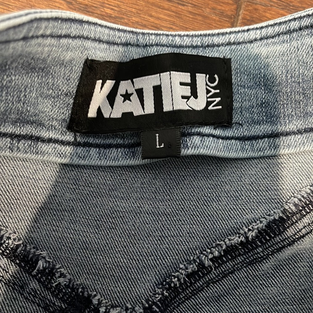 Katie J NYC Girls Denim Skirt Size Large