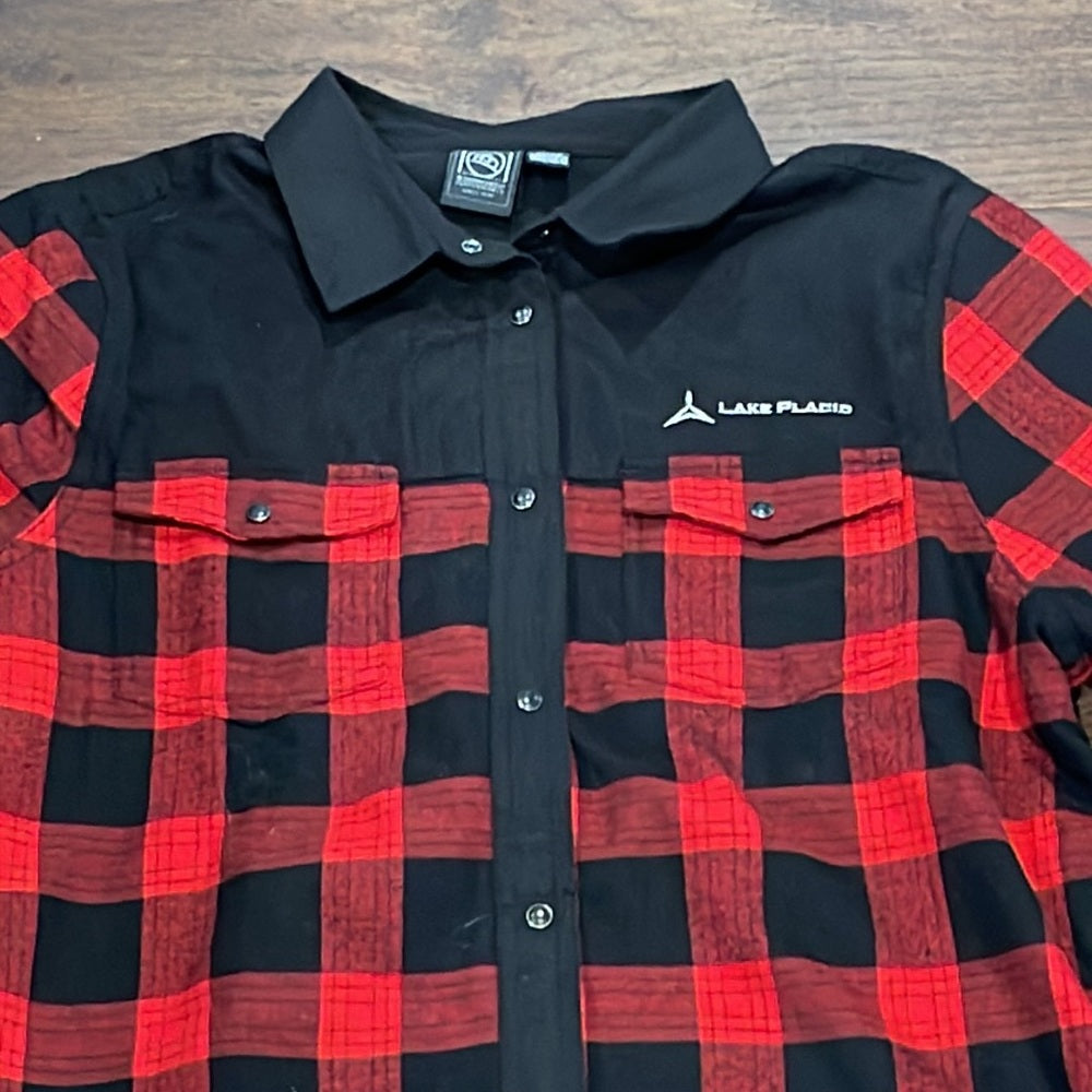 Lake Placis Red Plaid Flanel Size XL