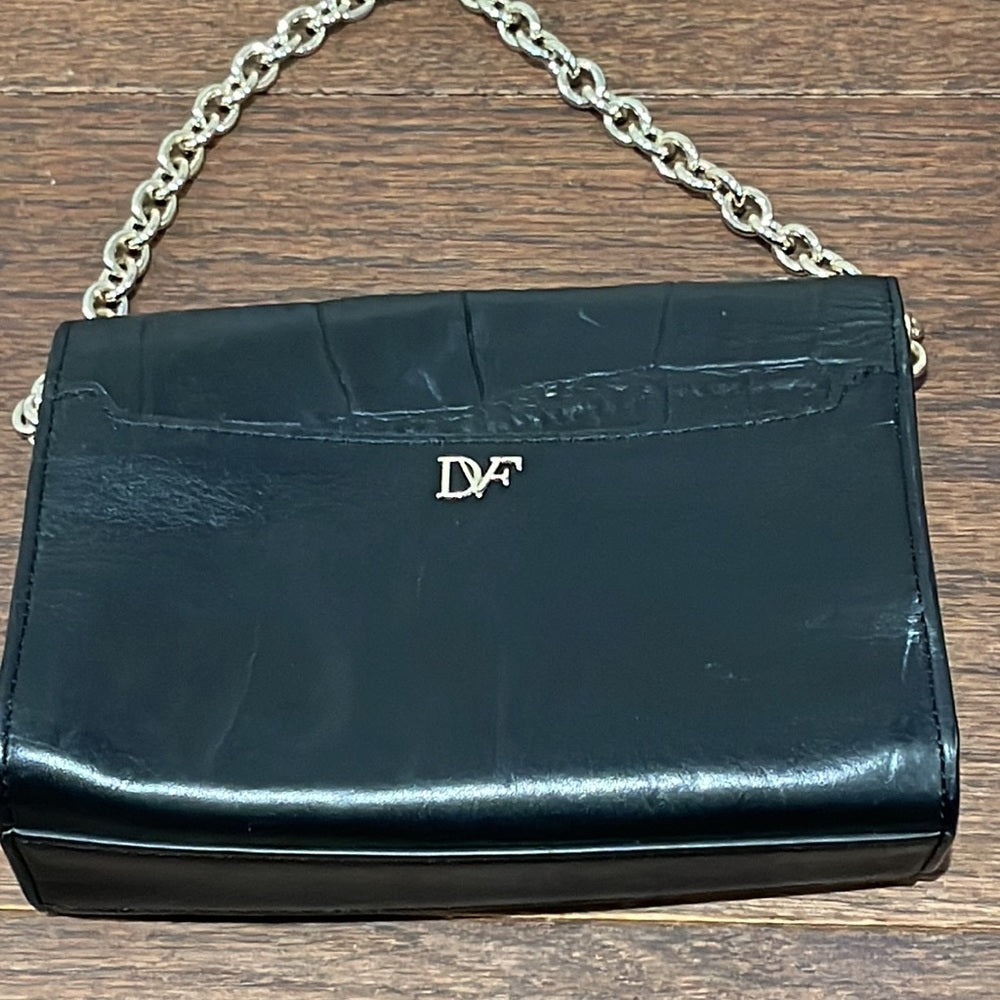 Diane Von Furstenberg Black Small Shoulder Bag