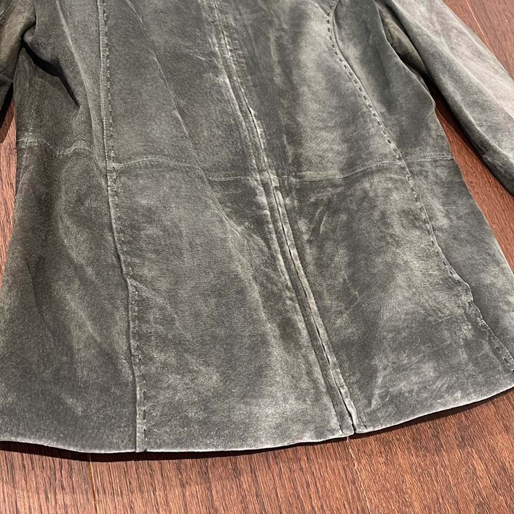 Bernardo Green Suede Women’s Jacket Size Medium