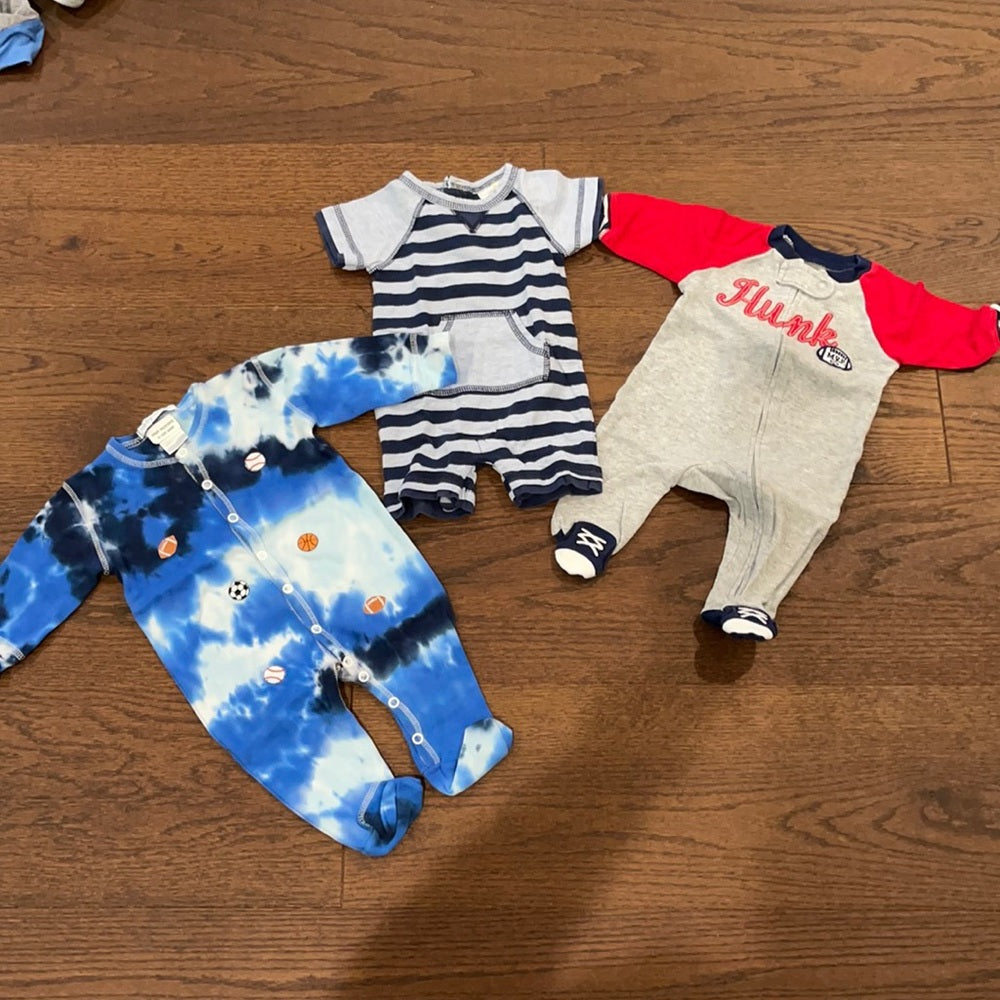 3 Boys Onsies Size 3 months