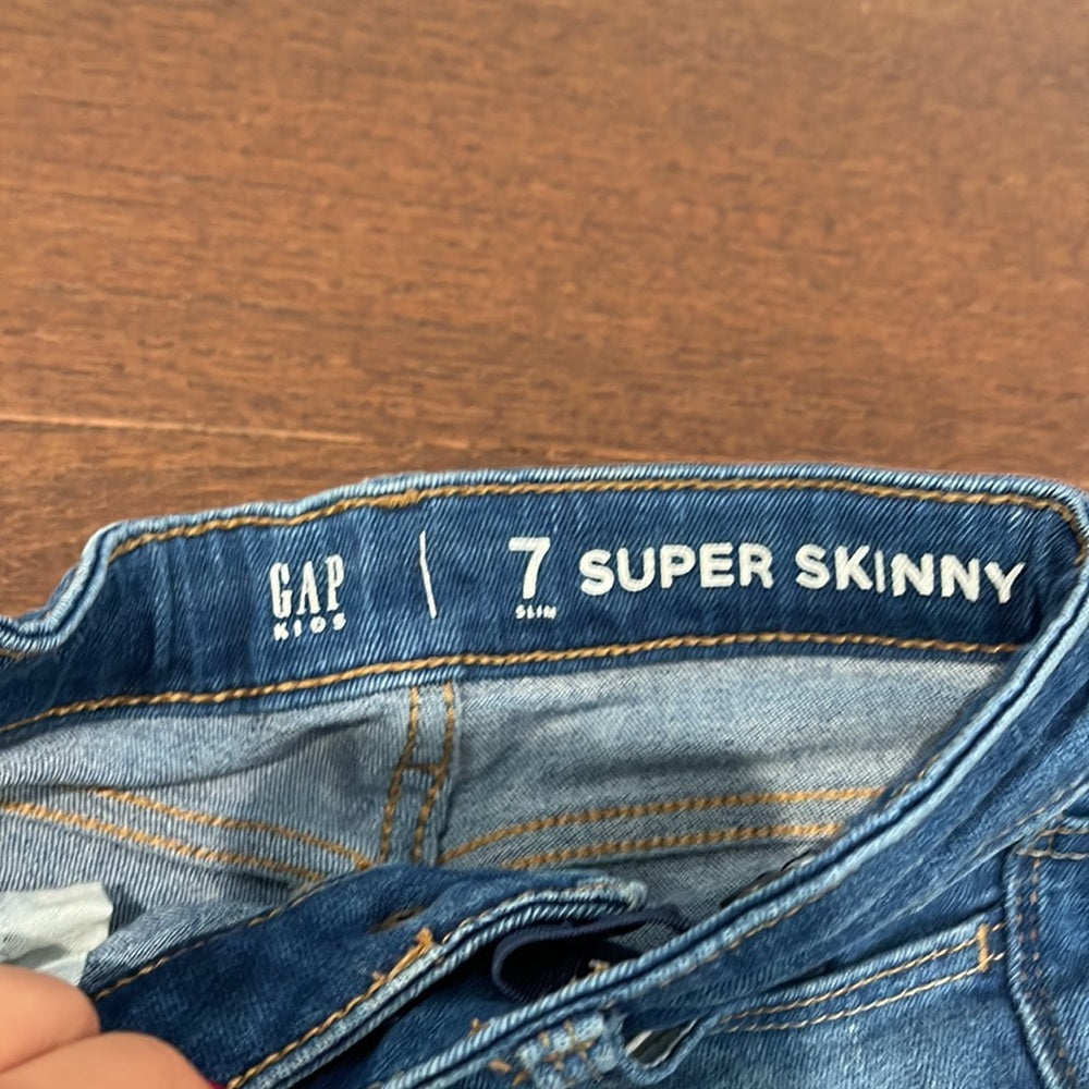 Gap Girls Super Skinny Jeans Size 7 Slim