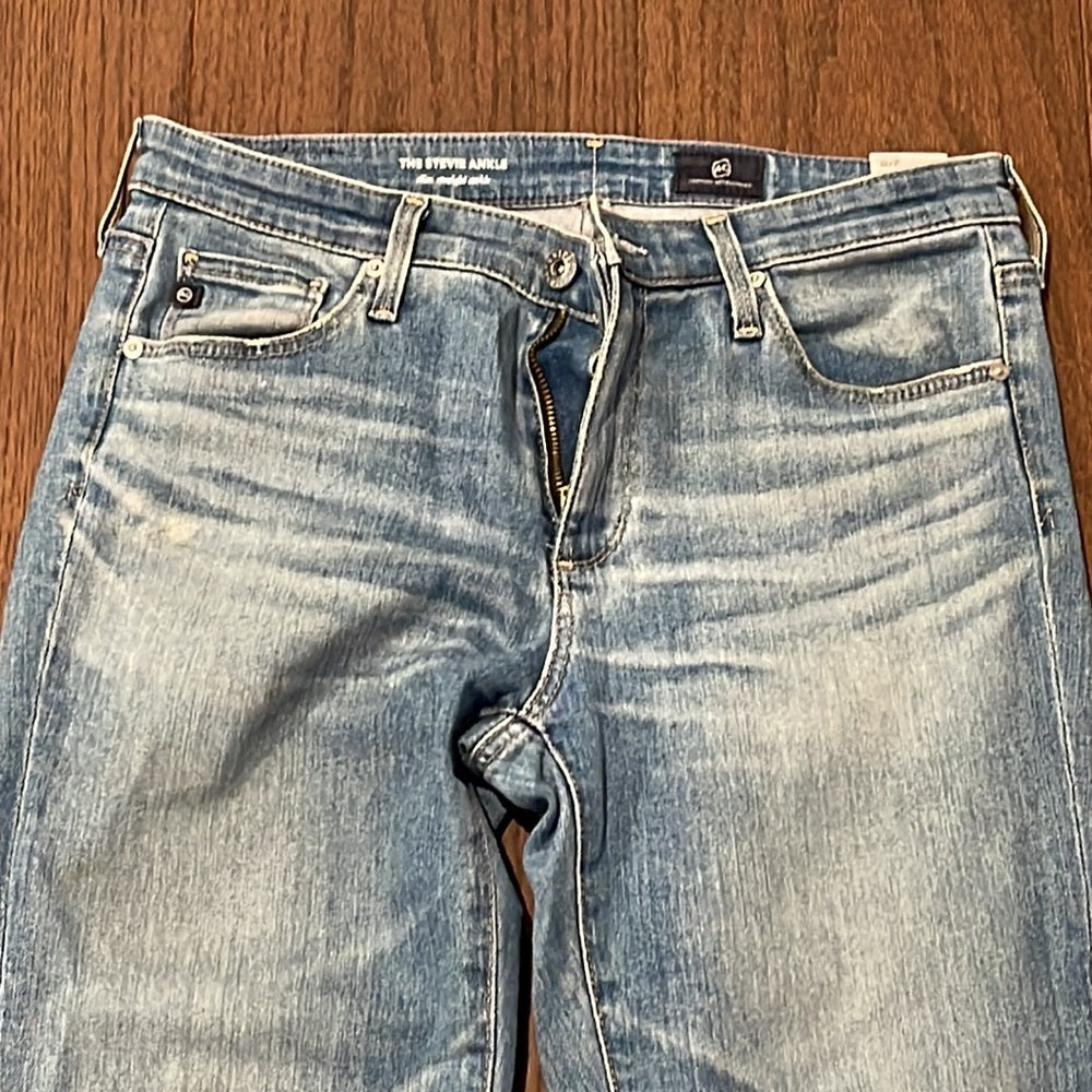 AG Women’s Slim Straight Blue Jeans Size 27R