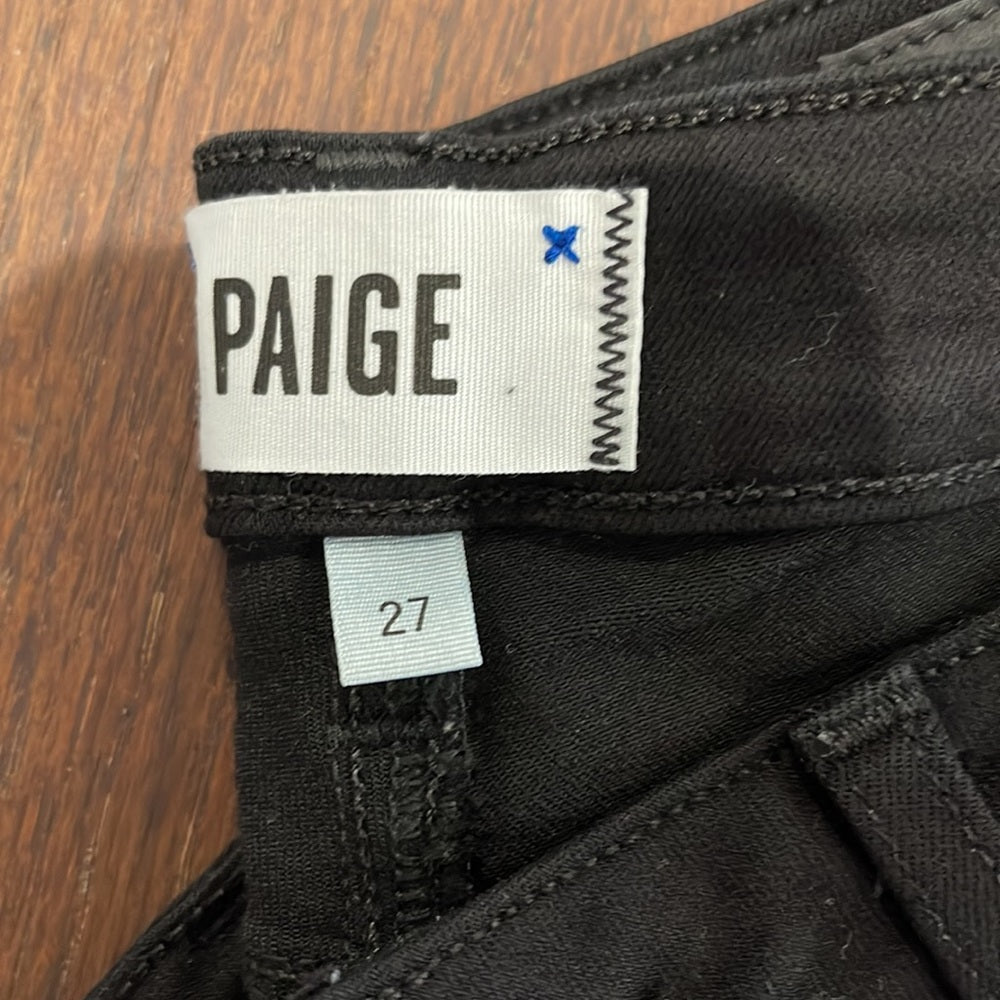 Paige Women’s Skinny Black Jeans Size 27