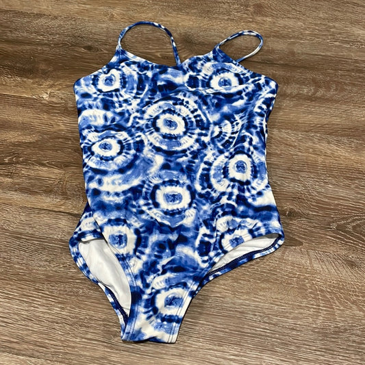Kami Girl’s Blue Tie-Dye Bathing Suit - 12