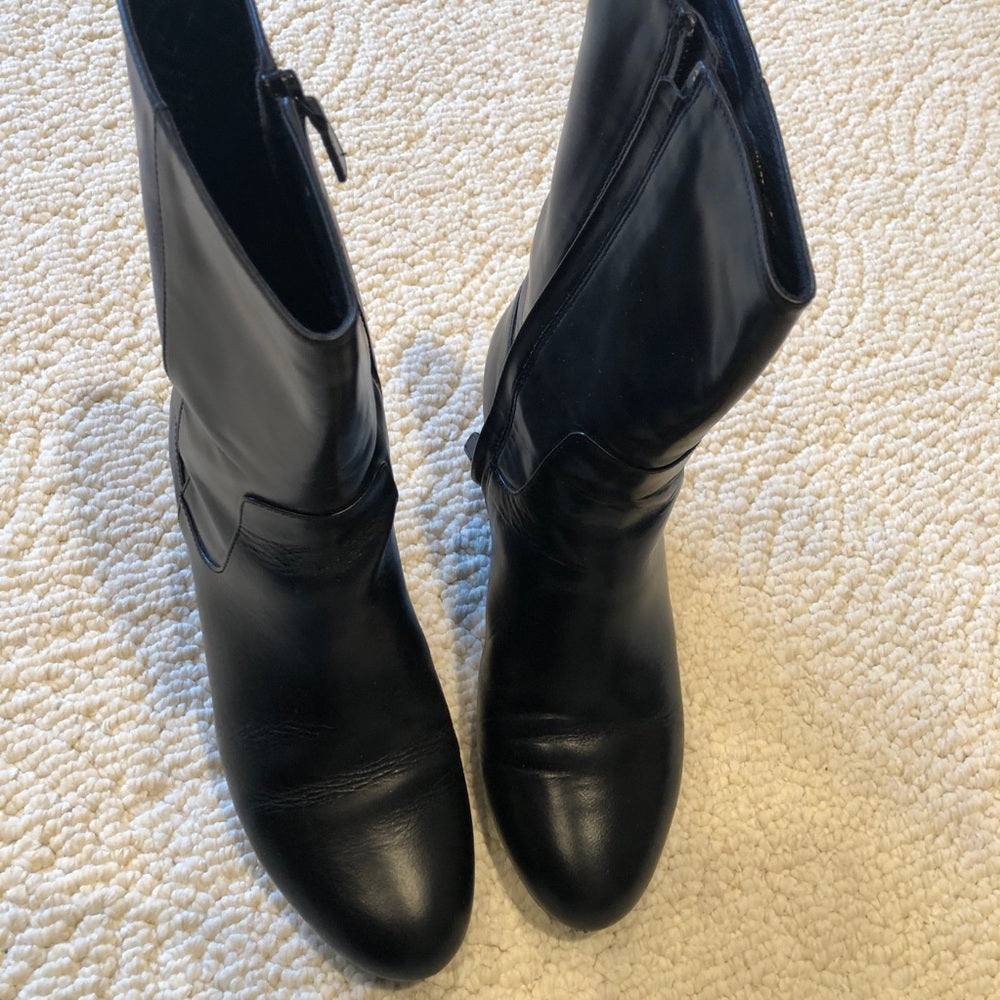 Cole Haan Black Leather Boots Size 9